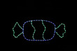 Light up candy display.