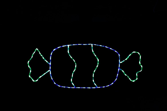 Light up candy display.