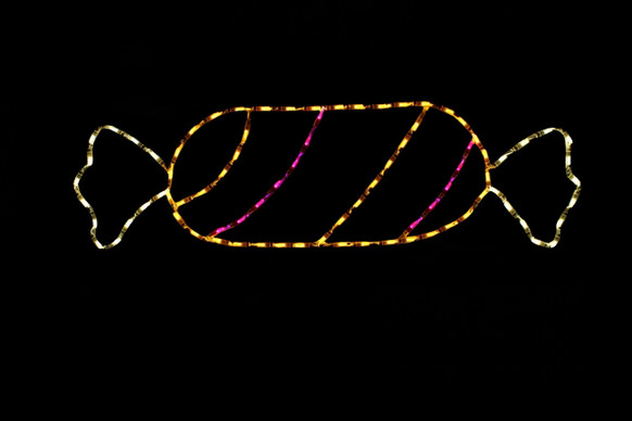 Light up taffy display.