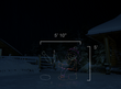 Scaled image of an ice fishing light display.