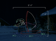 Scaled image of a light display of a windsurfing elf.
