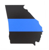 Thin Blue Line Sticker - State of Georgia