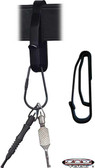 Key Clip - ZT 55 Key Ring Holder  Fits Up To 2-1/4" Wide Duty Belt - Black