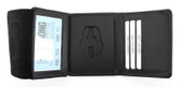 Badge Tri-Fold Wallet with Cut Out
