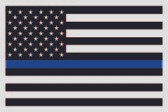 Blue Line American Flag Sticker
