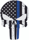 Distressed Blueline Flag Punisher Sticker