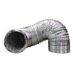 Ideal-Air Silver/Silver Flex Ducting 6 in x 25 ft