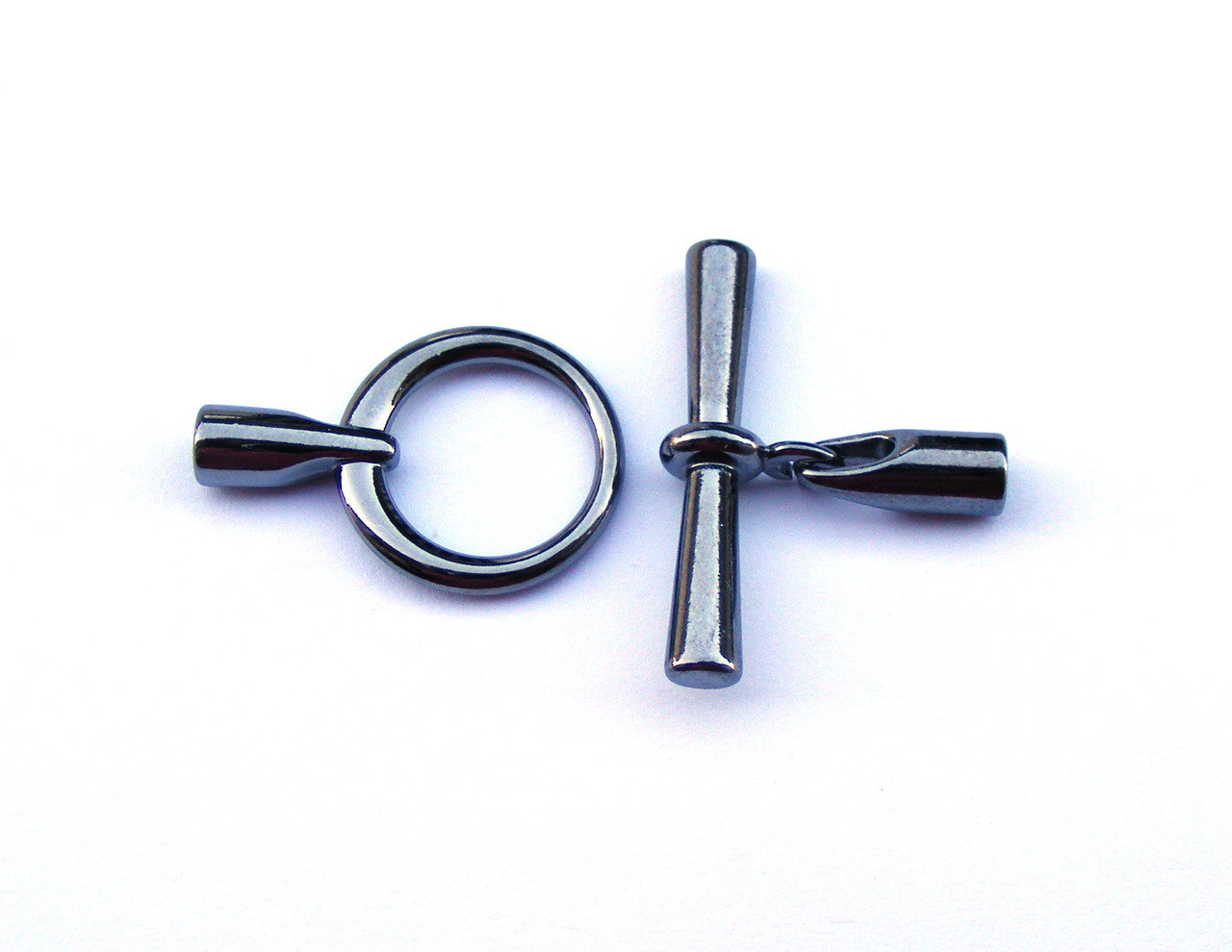 Shiny Silver Plated Kumihimo Swirl Toggle Clasp 3.2mm Shiny Silver Plated Kumihimo Swirl Toggle Clasp 3.2mm