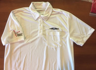 White Poly Polo Shirt with pocket