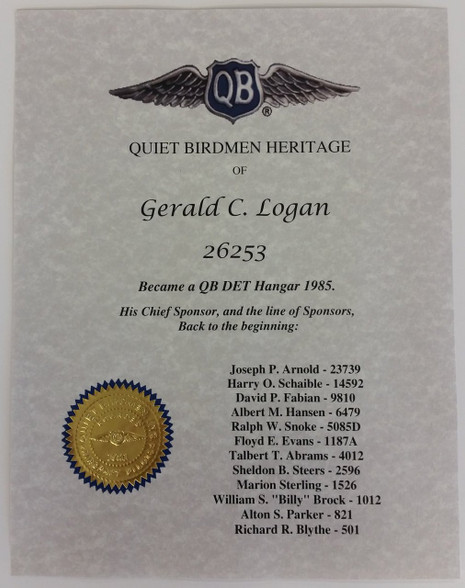 Roots Certificate (unmounted)
