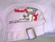 Back of White Ball Cap