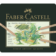 Faber Castell Pitt Pastel Pencil Set - Tin of 24