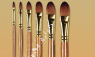 Pro Arte Series 009 Prolene Plus Filbert brushes