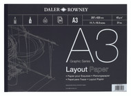 Daler Rowney A3 Layout Paper Pad -45gsm