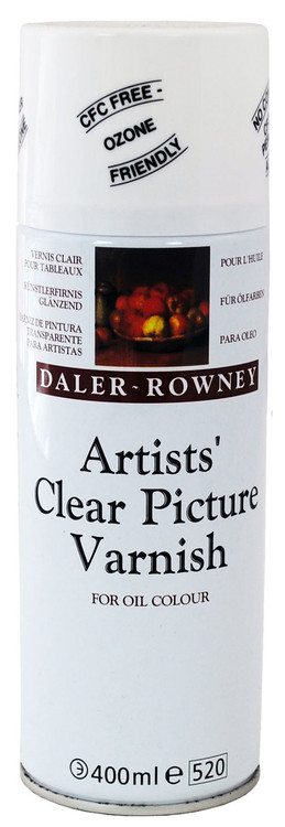 Daler Rowney Artists’ Clear Picture Varnish Aerosol CFC free