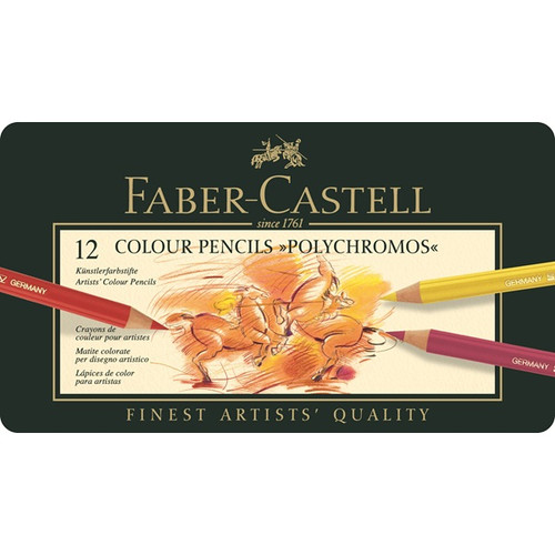 Faber Castell Polychromos Pencils Tin of 12