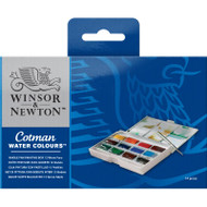 Cotman Water Colours Whole Pan Painting Box - 12 Whole Pans
