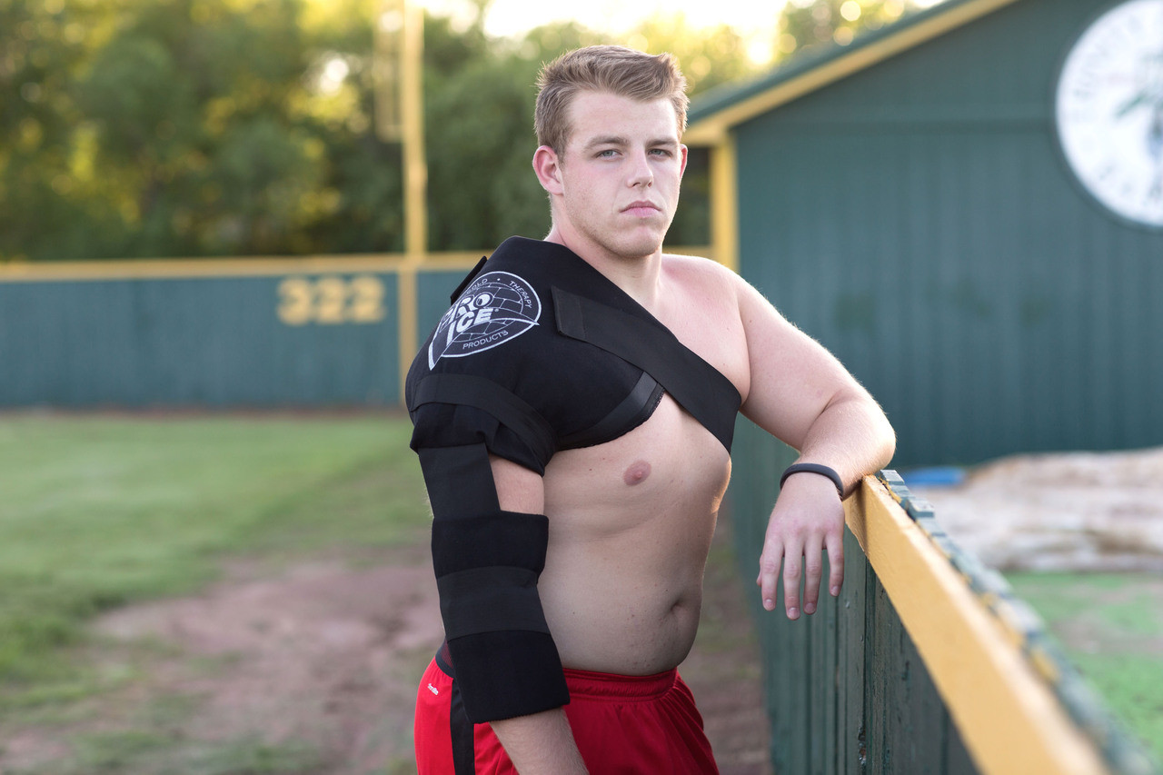 Pro Ice PI 240 Pro (XL) Shoulder & Elbow Wrap : For Athletes Over 6' 200lbs.