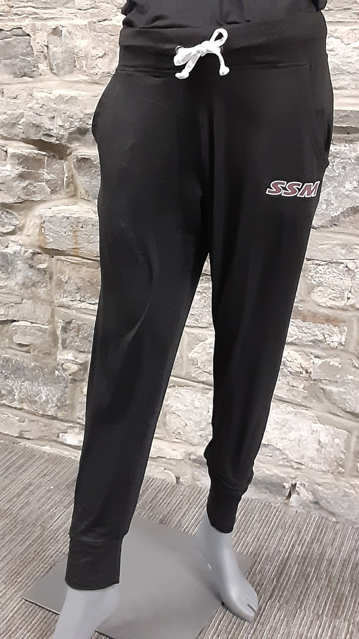 ladies black joggers