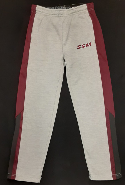 Stay comfortable on game day with these Youth sweatpants. Whether you are watching from home or cheering from the stands, bottoms are perfect for showing your Sabres pride. They feature a bold stripe that provides a stark contrast design.With eye-catching embroidered logo, everyone will know where your loyalty lies. 

100% polyester, athletic fit, side pockets.