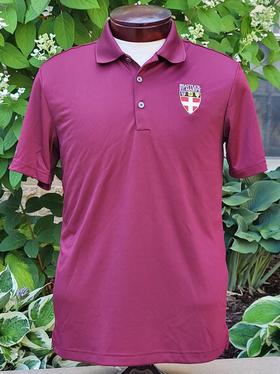 Ladies burgundy polo shirt sale