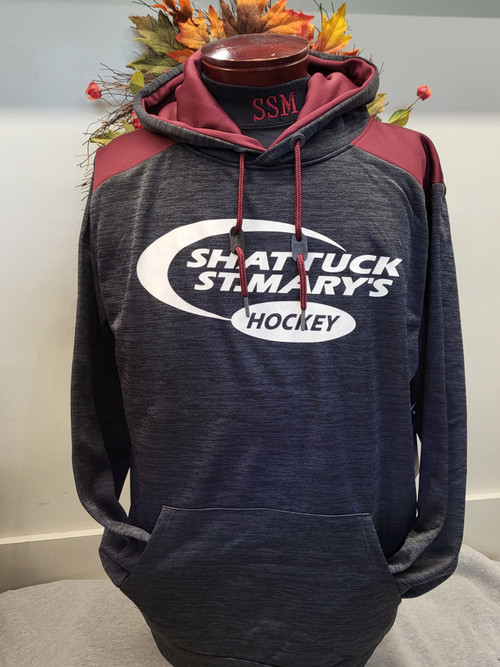 The School Store has all the gear that you could need for gameday, and this Marled Hoodie is another item on that list! This hoodie is a great way to stay warm while also showing your Sabres Hockey pride whether it is at the rink, in the classtoom or grabbing a bite to eat after the game. Go Sabres. 100% polyester