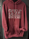 SSM Shattuck-St. Mary's logo hooded maroon sweatshirt.