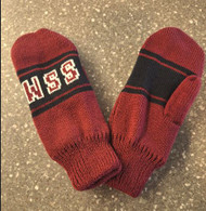 Keep your hands cozy warm while showing your school spirit in these cute lined knit mittens. Mittens are maroon knit with black stripe featuring SSM in maroon with white accent. Black liner keeps hands extra warm. Adult one size fits all.