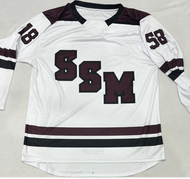 Quantities are limited. Secure yours today before they are gone. This fan-style jersey cut is 150 gram weight and made from the softest material on the market called birds eye. The fan-style jersey is meant to be oversized but not fit over actual hockey pads when purchasing true to size. 

Available in Youth and Adult sizes - LIMITED QUANTITIES
