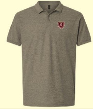 Youth Gray Port Authority knit polo features embroidered Shattuck S shield. Youth sizes X-small through X-Large

65% polyester/35% cotton