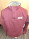 Men's maroon 1/4 zip featuring embroidered SSM on upper left chest. 80% cotton/20% polyester.