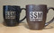 Laser engraved speckled ceramic mug perfect for a steaming cup of coffee or hot chocolate.  Maroon or Black
