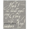 Gray Antiqued Calligraphy