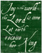 Pine Antiqued Calligraphy