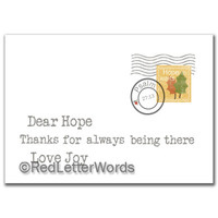 Letter Hope Thanks