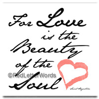Love is the Beauty - 5x5 Cafe Mount