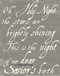 Gray Antiqued Calligraphy
