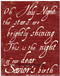 Red Antique Calligraphy