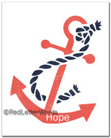 8x10 Anchor Hope - Frameable
