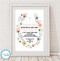 Product image of Floral Christening Print