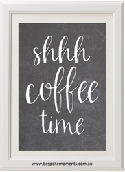 Product image of Shhh Coffee Time Chalk Print