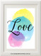 Product image of Watercolour Love Print