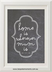 Product image of Home Is Wherever Mum Is Print