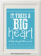 Product image of Big Heart Teacher Print
