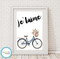 Product image of Je'taime Vintage Bicycle Print