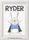Product image of Superhero Rabbit Name Print