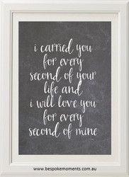 Product image of I Carried You Chalk Print
