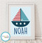 Product image of Nautical Boat Name Print