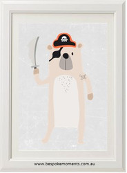 Pirate Bear Print