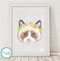 Product image of Kitten Flower Crown Print